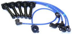 Spark Plug Wire Set, Stock Replacement, Direct Fit, Spiral Core, Blue Silicone Insulated Wire, 7.00mm, for use on Acura®, Set