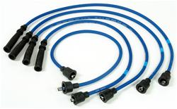 Spark Plug Wires, Resistor Core, Silicone, Blue, 7mm, Suzuki 4-Cylinder, 1.6L, Set