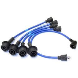 Spark Plug Wires, Resistor, 7mm, Blue, Stock Boots, Toyota, 1.1/1.2/1.3L, L4, Set