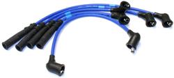 Spark Plug Wire Set, Stock Replacement, Direct Fit, Spiral Core, Blue Silicone Insulated Wire, 7.00mm, Toyota, Set