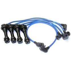 Spark Plug Wires, Resistor, 7mm, Blue, Stock Boots, Toyota, 1.6L, L4, Set