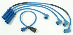 Spark Plug Wire Set, Stock Replacement, Direct Fit, Spiral Core, Blue Silicone Insulated Wire, 7.00mm, Mazda, Set