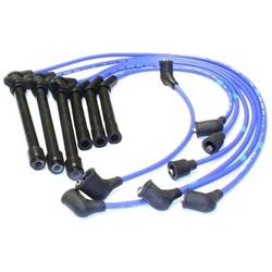 Spark Plug Wires, Resistor, 7mm, Blue, Stock Boots, for Nissan, 3.0L, V6, Set