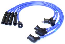 Spark Plug Wire Set, Stock Replacement, Direct Fit, Spiral Core, Blue Silicone Insulated Wire, 7.00mm, Chevy, Geo, Isuzu, Set