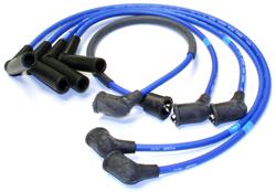 Spark Plug Wire Set, Stock Replacement, Direct Fit, Spiral Core, Blue Silicone Insulated Wire, 7.00mm, for use on Honda®, Set