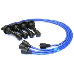 Spark Plug Wires, Spiral Core, Resistor, 7mm, Blue, Stock Boots, L4, Set