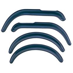 Fender Flares, Front and Rear, Thermoplastic, Black, Jeep, Set of 4