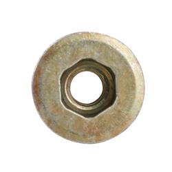 Nutserts, Steel, Zinc, 6mm x 1.0 Thread, 3/8 in. Hole Size, Each