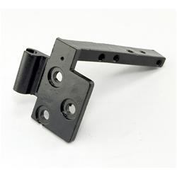 Windshield Hinge, Upper Driver Side, Steel, Black, Jeep, Each