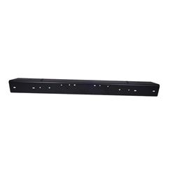 Bumper, Stock Type, Steel, Black, Jeep, Front, Each