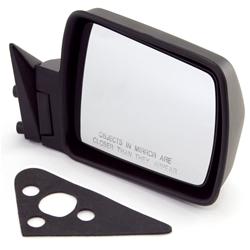 Side View Mirror, Replacement, Manual, Black Composite Housing, Passenger Side, Jeep, Each