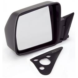 Side View Mirror, Replacement, Manual, Black Composite Housing, Driver Side, Jeep, Each