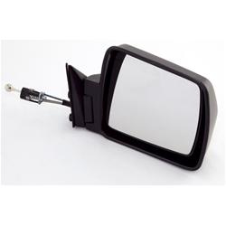 Side View Mirror, Replacement, Remote Manual, Black Composite Housing, Passenger Side, Jeep, Each