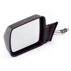 Side View Mirror, Replacement, Remote Manual, Black Composite Housing, Driver Side, Jeep, Each