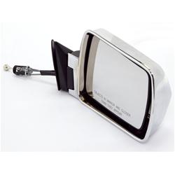 Side View Mirror, Replacement, Remote Manual, Chrome Composite Housing, Passenger Side, Jeep, Each