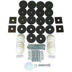 Body Mount Bushings, Bolts, Nuts, Washers, Jeep, Kit