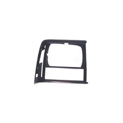 Light Bezel, Headlight, Plastic, Black, Driver Side, Jeep, Each