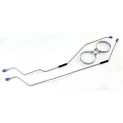 Brake Lines, Rear, Steel, Natural Finish, Jeep, Kit