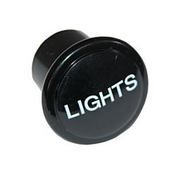 Dash Knob, Headlight Type, Plastic, Black, Jeep, Each