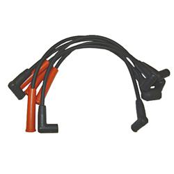 Spark Plug Wires, Direct Replacement, Rubber/Silicone, Includes Coil Wire, Jeep, 2.5L, Set