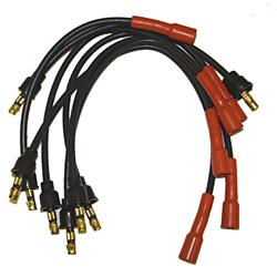 Spark Plug Wires, Direct Replacement, Rubber/Silicone, Includes Coil Wire, Jeep, 4.2L, Set