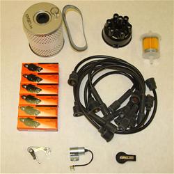 Spark Plug Wires, Ignition Tune-Up, Spark Plugs, Distributor Cap, Rotor, Fuel Filter, Air Filter, Jeep, 3.7L, Kit