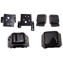 Motor Mounts, Steel, Black, Jeep, 5.0L, Set