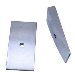Pinion Angle Shims, 6 degrees, Aluminum, 2.50 in. Width, Jeep, Pair