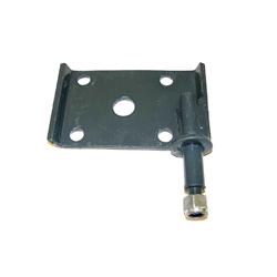 Leaf Spring Mounting Plate, Driver Side Rear, Steel, Black, 0.250 in. Thick, Jeep, Each