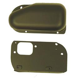 Windshield Wiper Motor Cover, Steel, Black, Jeep, Each