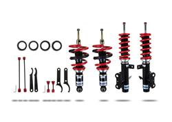 Coilover Kits, Extreme XA, Front and Rear, Black Powdercoated Shocks, Red Powdercoated Springs, Chevy, Kit