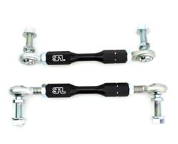 End Links, Aluminum, Black Anodized, Adjustable, Front, Ford, Pair