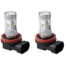 Light Bulbs, Optic 360 LED Fog Lamp Bulbs, H8, LED, White, 12.0 Watts, Pair