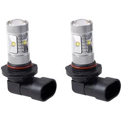 Light Bulbs, Optic 360, LED, H10, White, 6000K, Pair