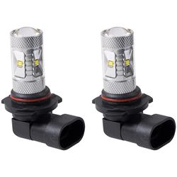 Light Bulbs, LED, Bright White, 6000K, 9006, Pair
