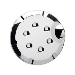 Fuel Door Cover, Round, ABS Plastic, Chrome, Ford, Each