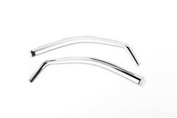 Side Window Visors, Element, Front Position, Snap-in, ABS Plastic, Chrome, Chevy, GMC, Pair