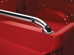Bed Rails, Locker, Stainless Steel, Polished, Toyota, Short Bed, Pair