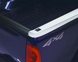 Bed Rail Caps, Smooth, Stainless Steel, Polished, Ford, Pickup, Short Bed, Pair