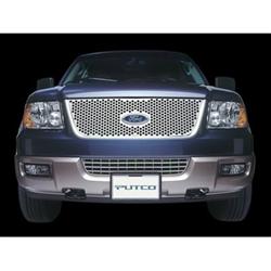 Grille Insert, Main Grille, Stainless Steel, Polished, Punch, Ford, Pickup, Each