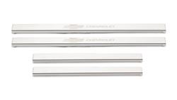 Door Sills, Stainless Steel, Polished, GMC, Pickup, Crew Cab, Set of 4