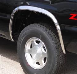 Fender Trim, Full, Stainless Steel, Polished, Chevy, GMC, Pickup, SUV, Kit