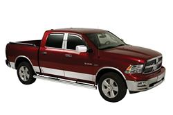 Rocker Panel Covers, Stainless Steel, Polished, 6.250 in. Width, Ford, Extended Cab, Long Bed, Kit