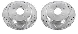 Brake Rotor, Rear, RWD, 12.01 in. O.D., 305 mm. O.D., 5 x 4.75 in., 5 x 120 mm, 1.020 in. Thick, Pair