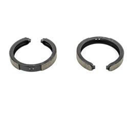 Brake Shoes, Bonded on, Semi-metallic, 1.161 in. Width, Rear, Parking Brake, Buick, Cadillac, Chevy, GMC, Isuzu, Oldsmobile, Saab, Set