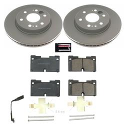 Rotors/Pads, Evolution, Z17 Ceramic Pads, Iron Rotors, Geomet Coated, Smooth, Front, Chevy, GMC, Set