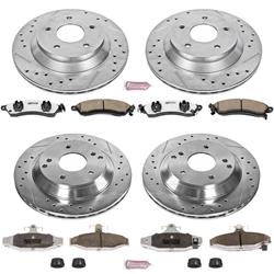 Disc Brake Kit, Z26 Street Warrior Brake Upgrade, Iron, Zinc Plated, Carbon Fiber Ceramic, Z26, Front, Rear, Chevrolet, Kit