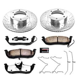 Brake Rotors/Pads, Iron, Drilled/Slotted, Zinc Plated, Carbon Ceramic Pads, Front, Toyota, Kit