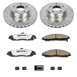 Brake Rotors/Pads, Iron, Drilled/Slotted, Zinc Plated, Carbon Ceramic Pads, Front, Pontiac, Kit