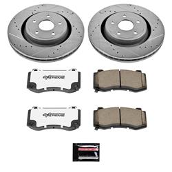 Brake Rotors/Pads, Iron, Drilled/Slotted, Zinc Plated, Carbon Ceramic Pads, Front, Jeep, Kit